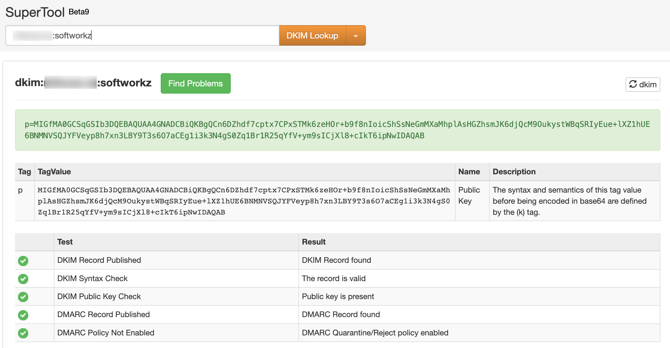 Update DKIM Record